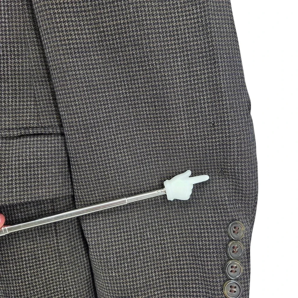 JOS A BANK Mens‎ Wool Blazer Sport Coat Jacket Size 41L Brown Houndstooth